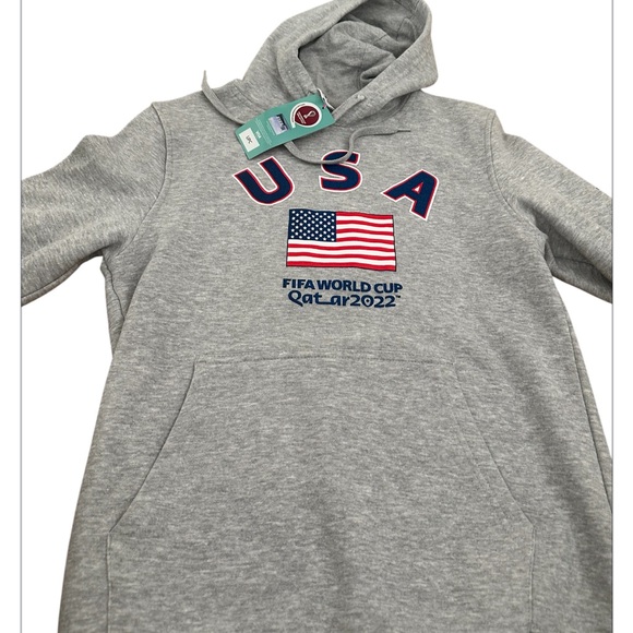 fifa Other - USA Gray mens Hoodie FIFA, World Cup Qatar, 2022 USA